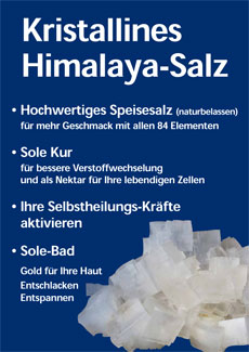Salz Plakat
